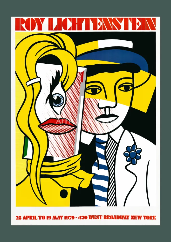 Литография Lichtenstein - Roy Lichtenstein: 'Stepping Out' 1979 Offset-lithograph