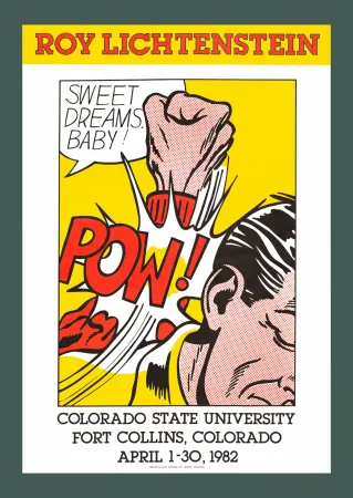 Литография Lichtenstein - Roy Lichtenstein: 'Sweet Dreams, Baby!' 1982 Offset-lithograph