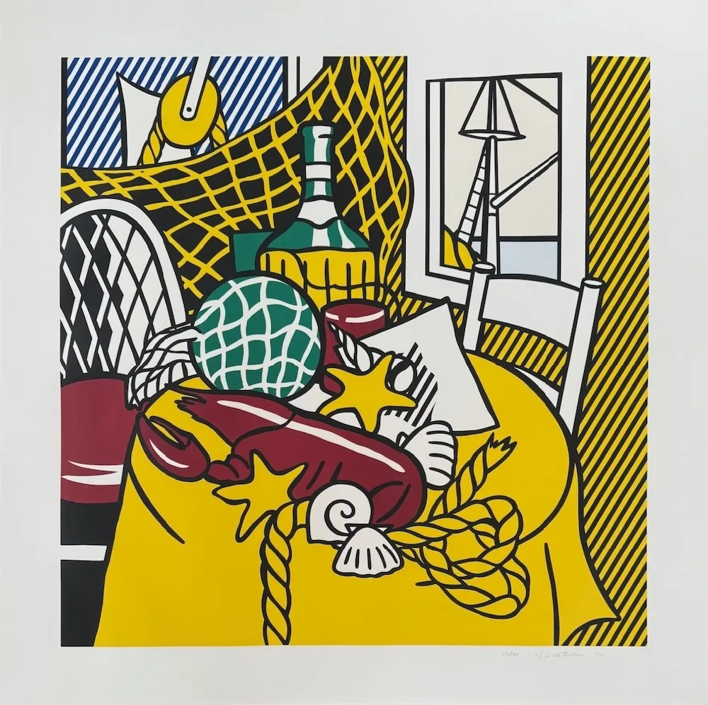 Сериграфия Lichtenstein - Still Life with Lobster
