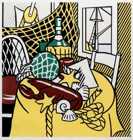Сериграфия Lichtenstein - Still Life with Lobster