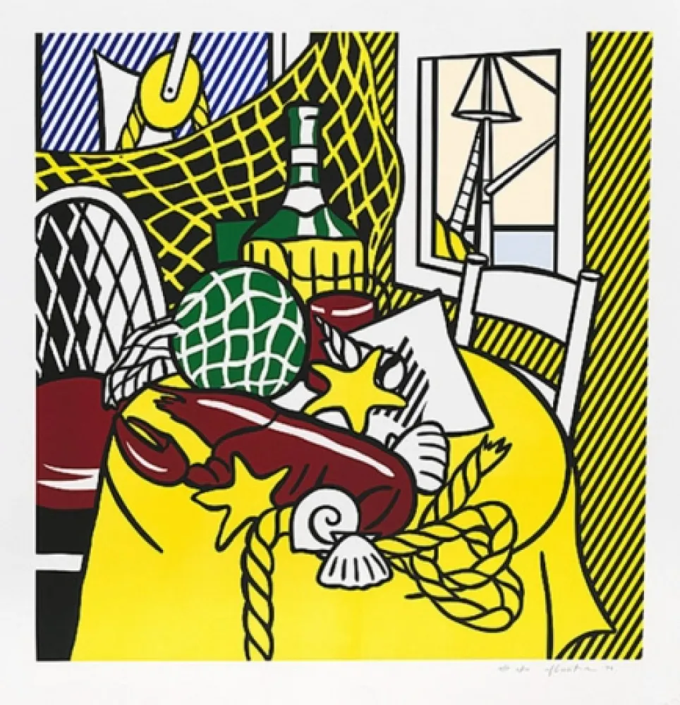 Сериграфия Lichtenstein - STILL LIFE WITH LOBSTER