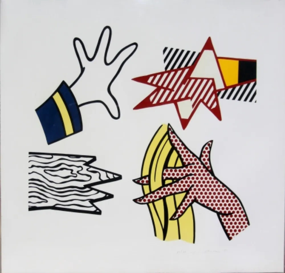 Литография Lichtenstein - Study of Hands
