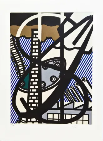 Офорт И Аквитанта Lichtenstein - Une Fenêtre ouverte sur Chicago’