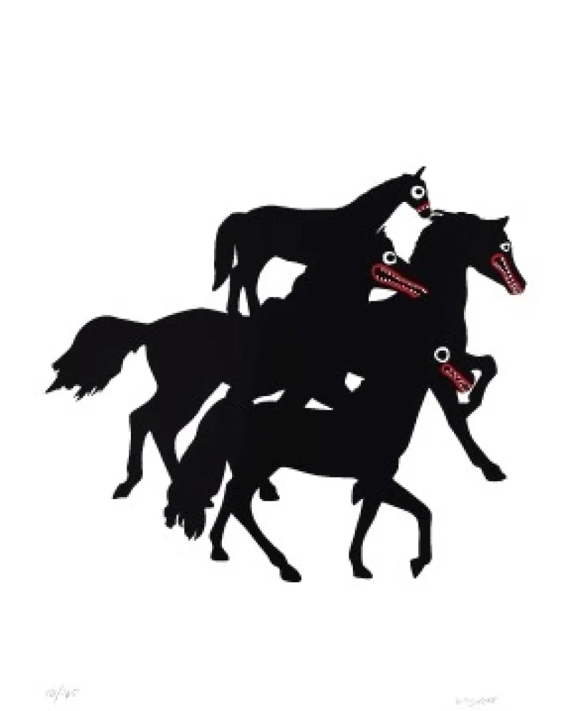 Литография Linde - Horses