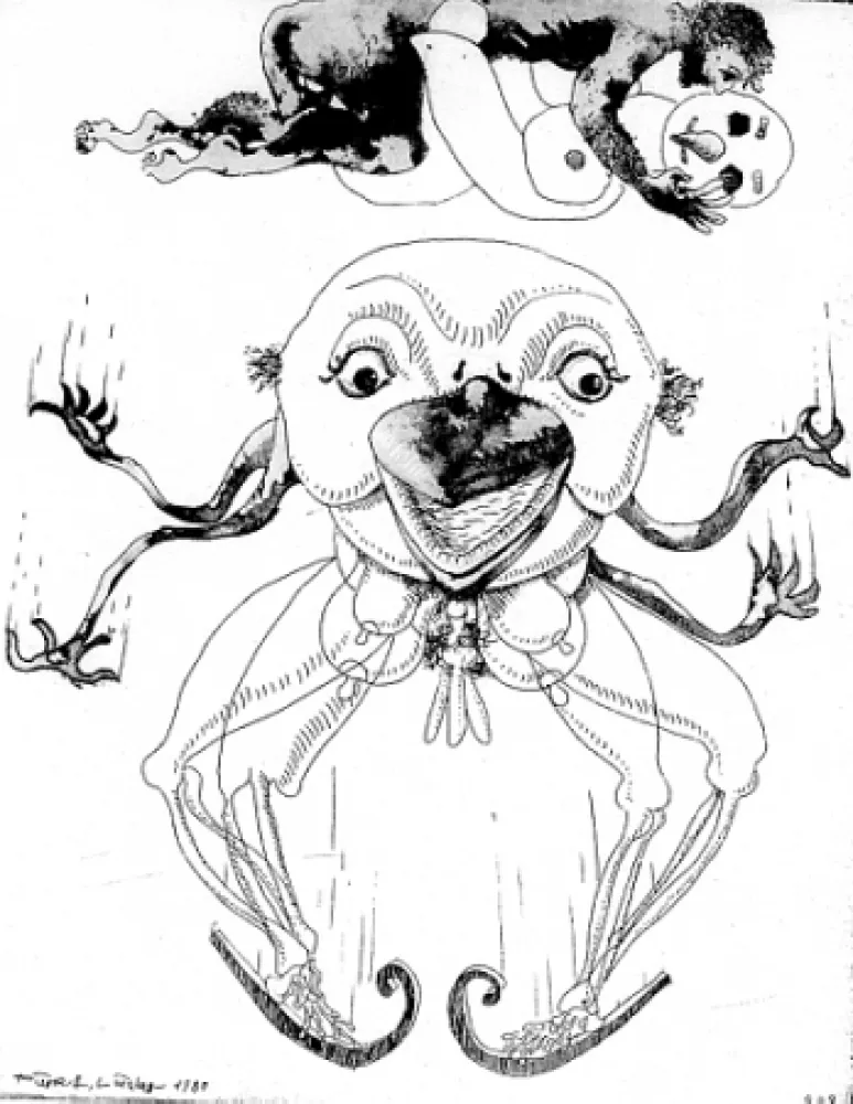 Иллюстрированная Книга Lindner - 7 Acqueforti 1980