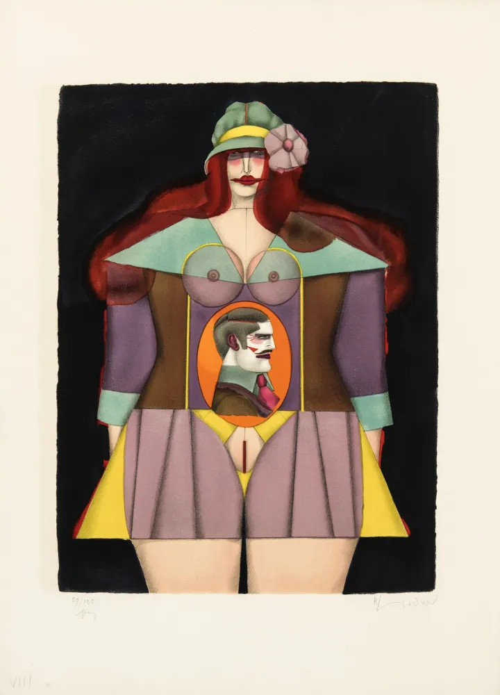 Литография Lindner - Amazone