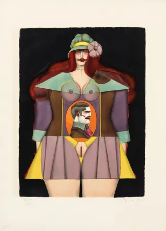 Литография Lindner - Amazone