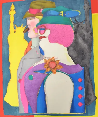 Литография Lindner - Fuera de los pueblos