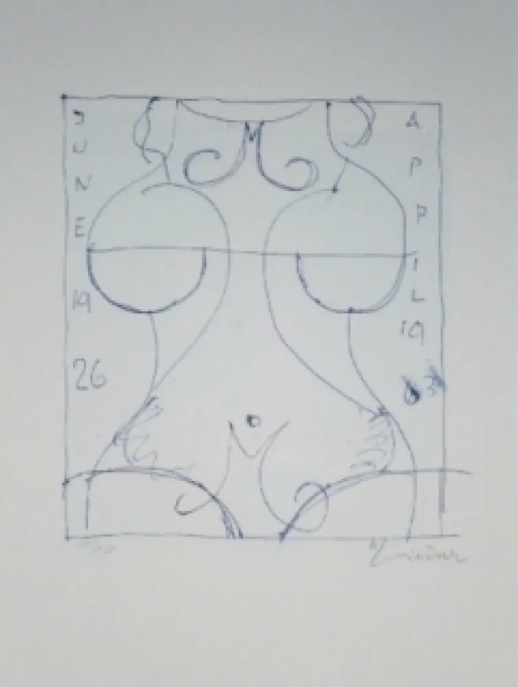 Литография Lindner - Marylin was here 17