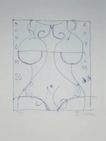 Литография Lindner - Marylin was here 17