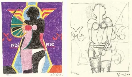 Литография Lindner - Marylin was here - 17 handsigned prints