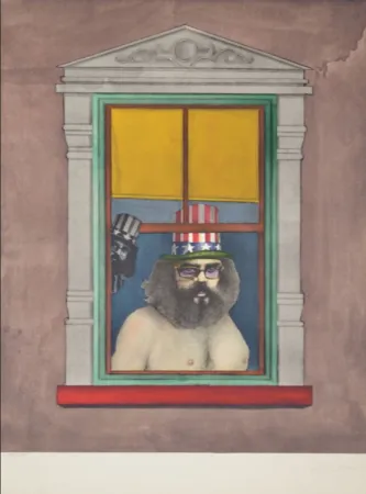 Литография Lindner - Poet