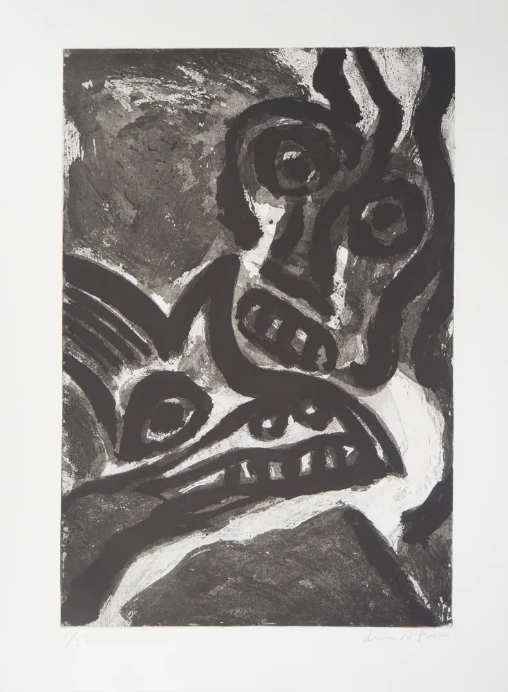 Акватинта Lindstrom - L'Homme et l'animal