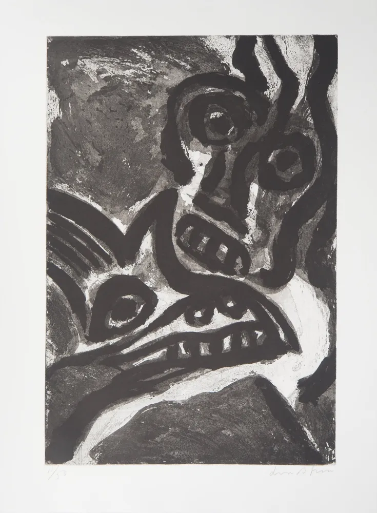 Гравюра Lindstrom - L'Homme et l'animal