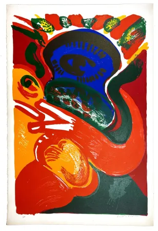 Литография Lindstrom - Oeil Bleue