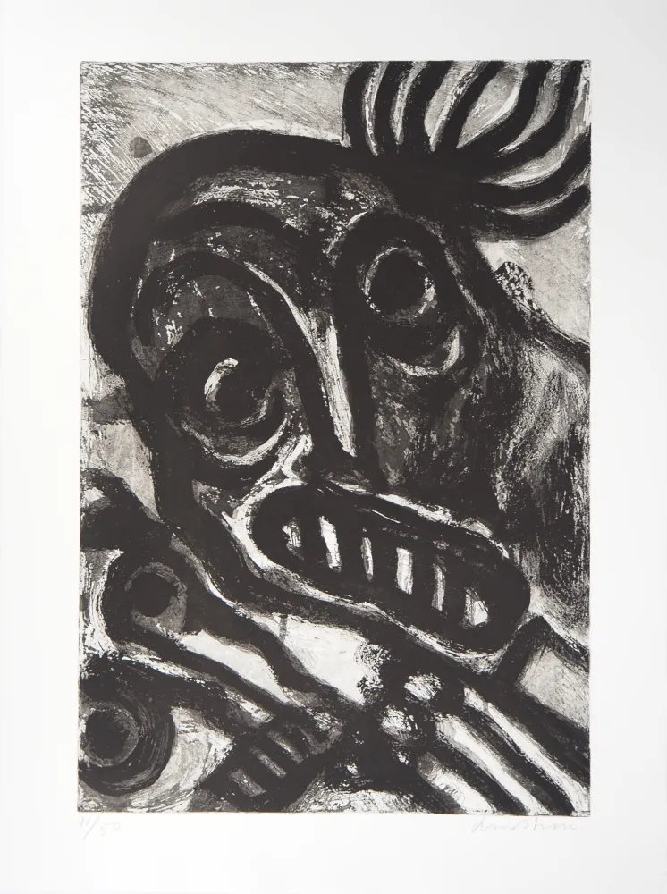 Акватинта Lindstrom - Personnages étonnés