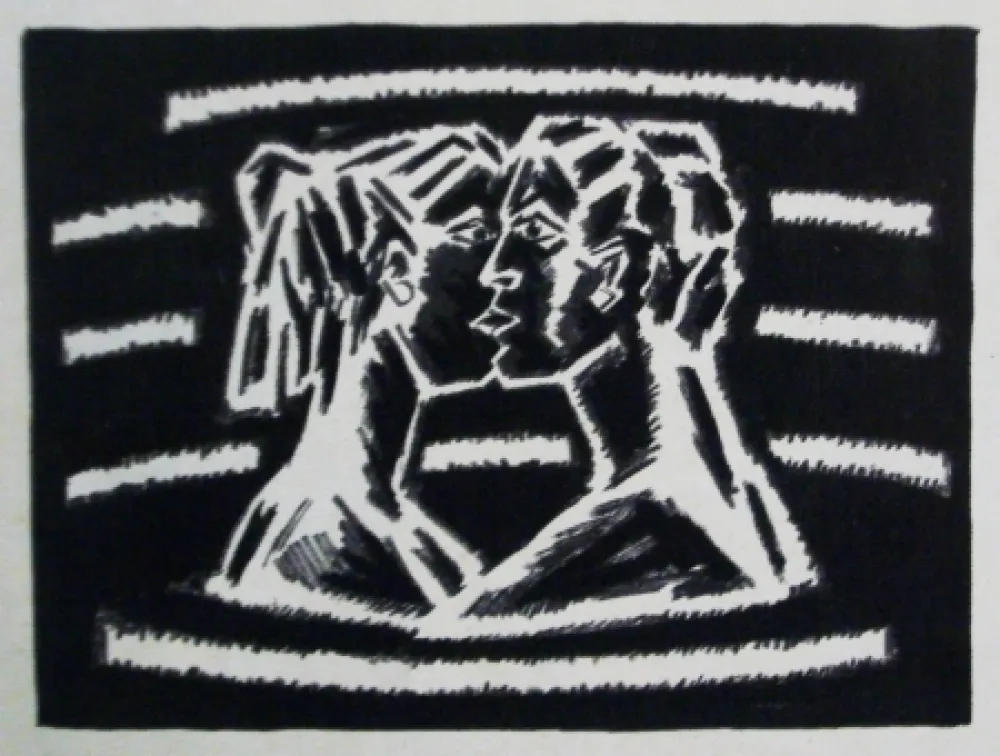 Литография Llimos - Bes a l'aigua