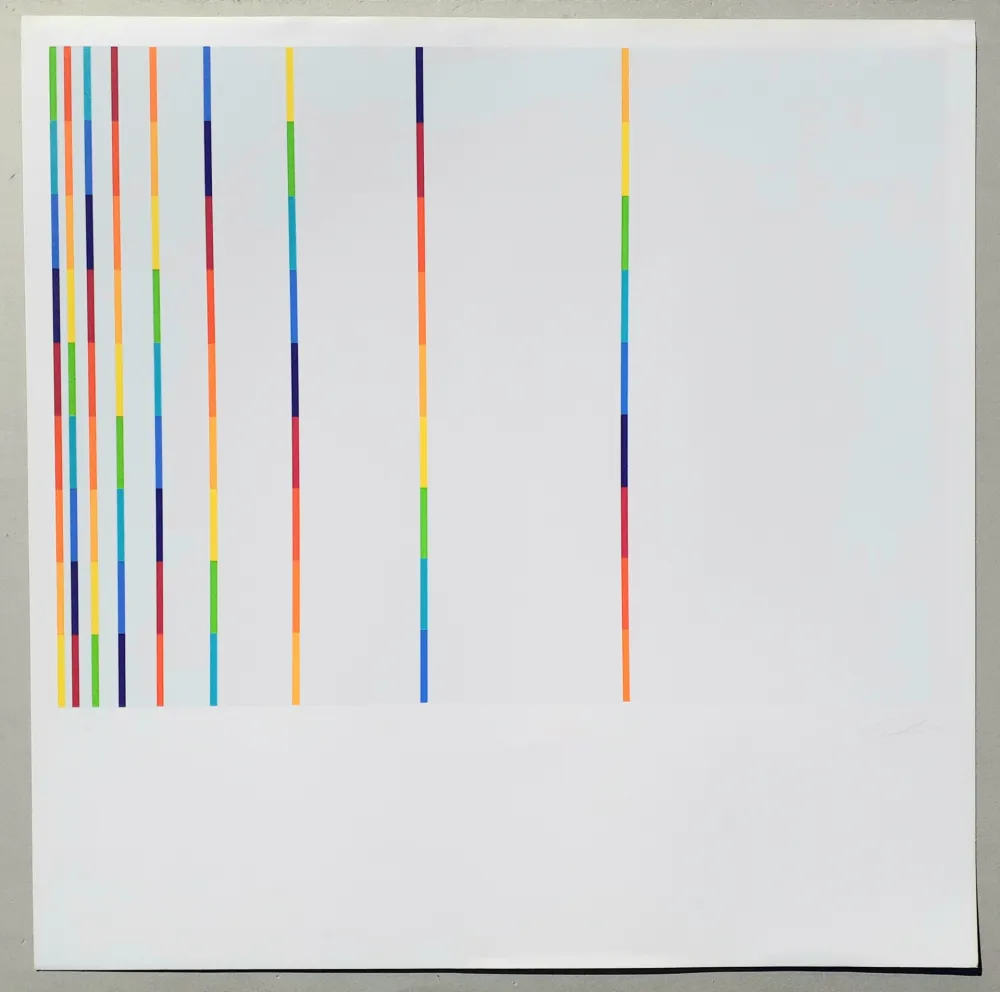 Сериграфия Lohse - 12 vertical and horizontal progressions