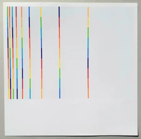 Сериграфия Lohse - 12 vertical and horizontal progressions