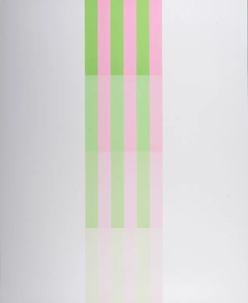 Литография Lohse - Farbstreifen - Hand-signed