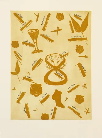 Гравюра Lootz - Leaves I