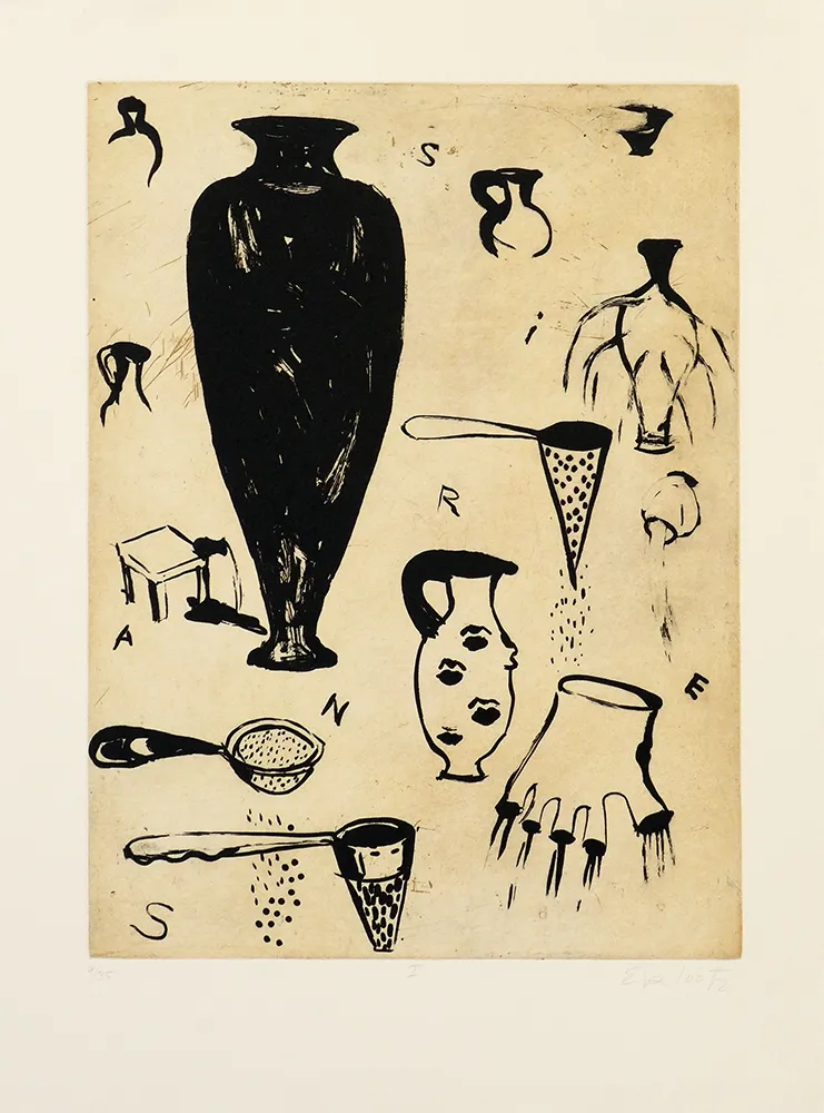 Гравюра Lootz - Talking leaves I