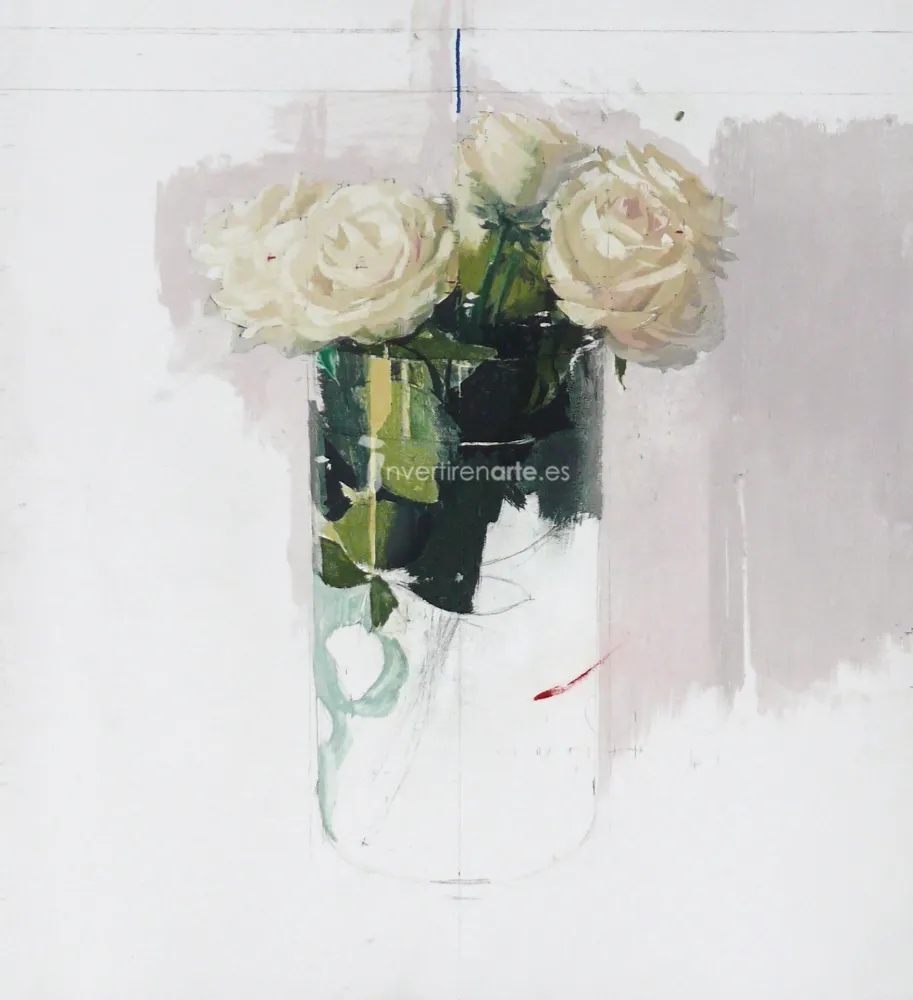 Офорт López Garcia - Rosas de Ávila I