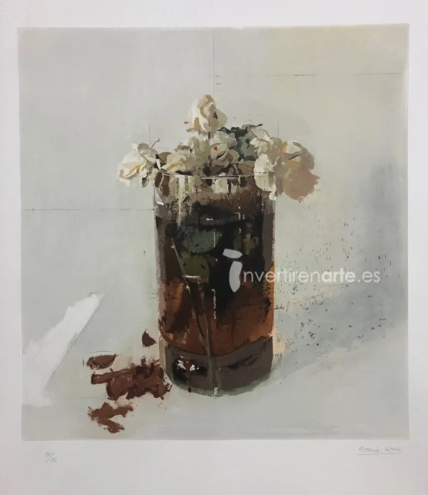 Офорт López Garcia - Rosas de Ávila II