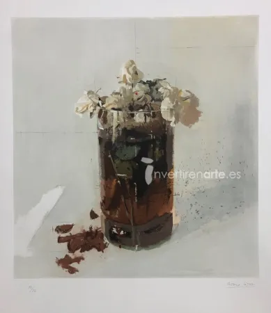 Офорт López Garcia - Rosas de Ávila II