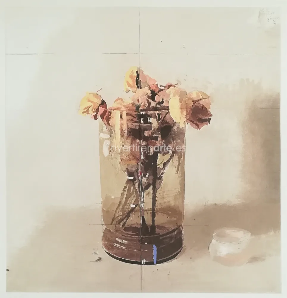 Офорт López Garcia - Rosas de Ávila III