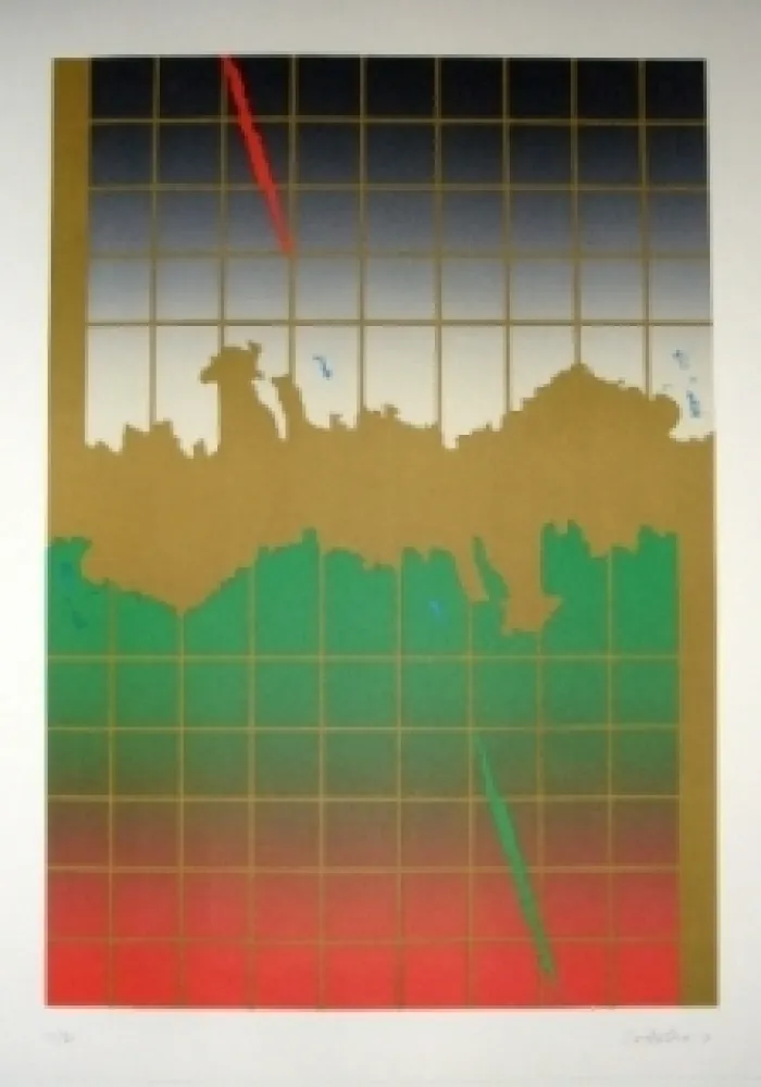 Литография Lopez Osornio - La otra geometria 8