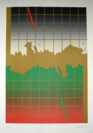 Литография Lopez Osornio - La otra geometria 8