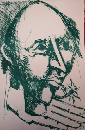 Литография Lorjou - Bal des Fols chez MM. Wildenstein