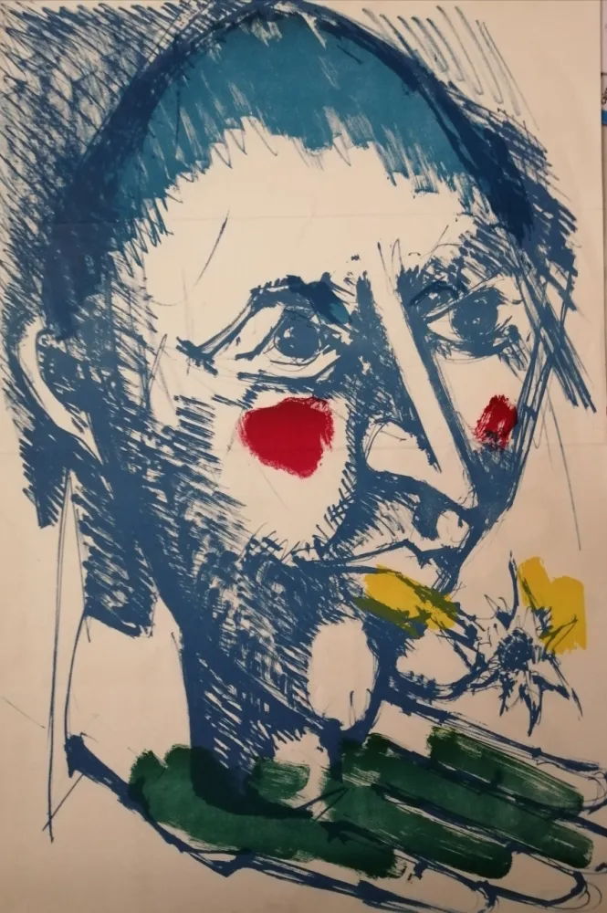 Литография Lorjou - Bal des Fols - invitation