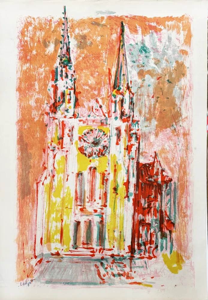 Литография Lorjou - Chartres