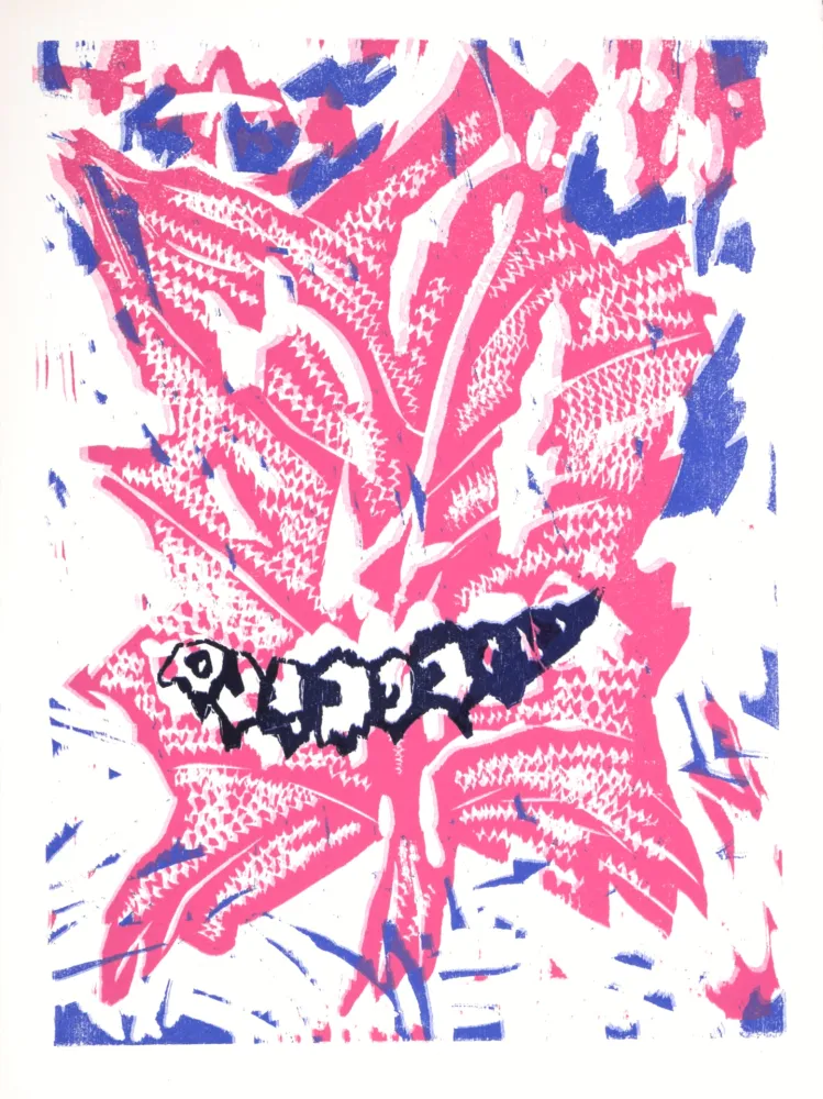 Гравюра На Дереве Lorjou - La Chenille, 1965