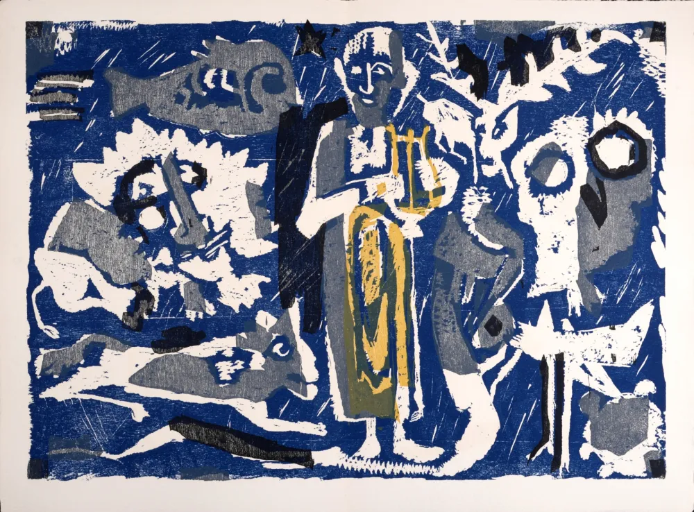 Гравюра На Дереве Lorjou - Le Bestiaire, 1965