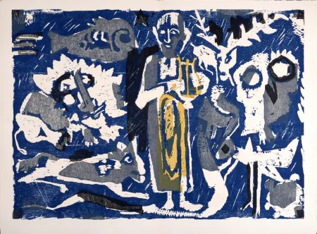 Гравюра На Дереве Lorjou - Le Bestiaire, 1965