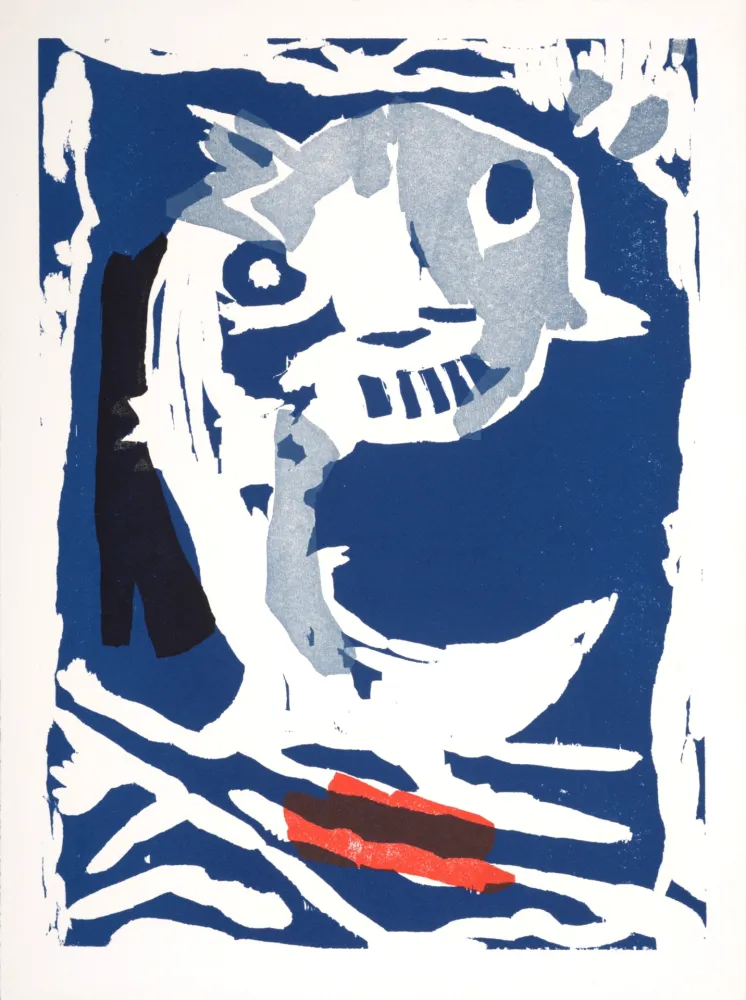 Гравюра На Дереве Lorjou - Le Dauphin,1965