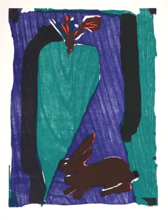 Гравюра На Дереве Lorjou - Le Lapin, 1965