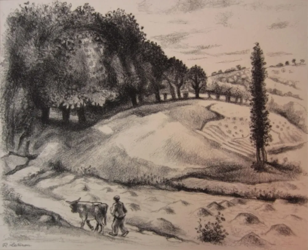 Гравюра Lotiron - Dix estampes originales