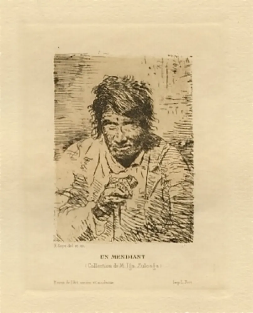 Гравюра Lucas - Le mendiant (The Beggar)