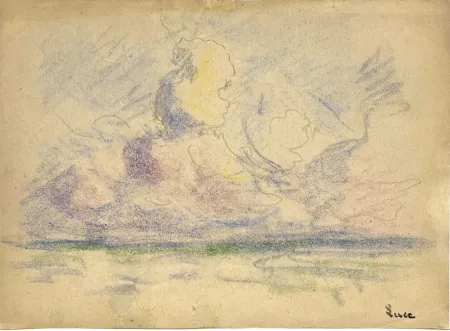 Нет Никаких Технических Luce - Bord de mer. Vers 1900. Pastel 