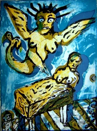 Литография Lucebert - Composition