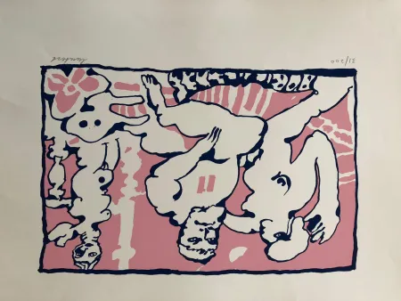 Сериграфия Lucebert - Die Olympiker