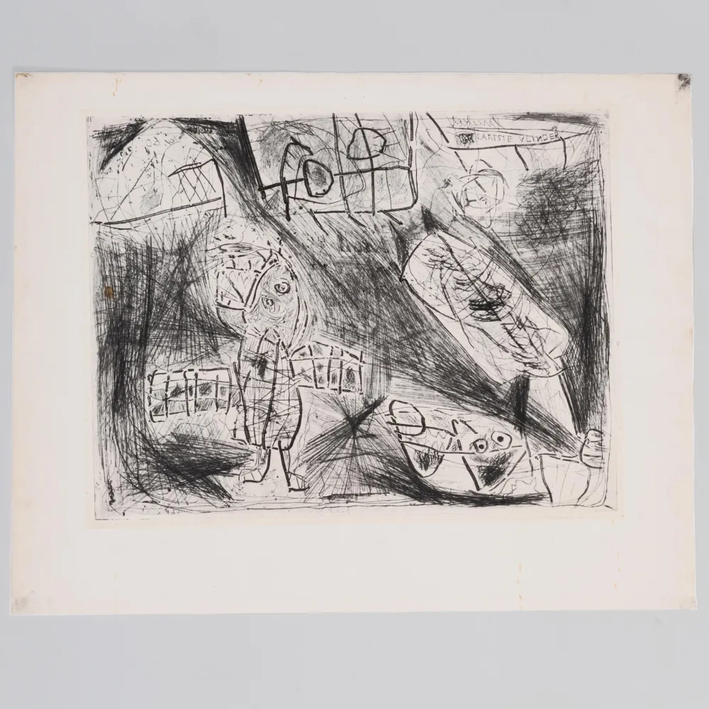 Офорт Lucebert - Laatsle Vinder