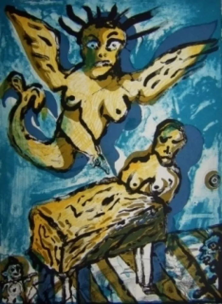 Литография Lucebert - Sans titre