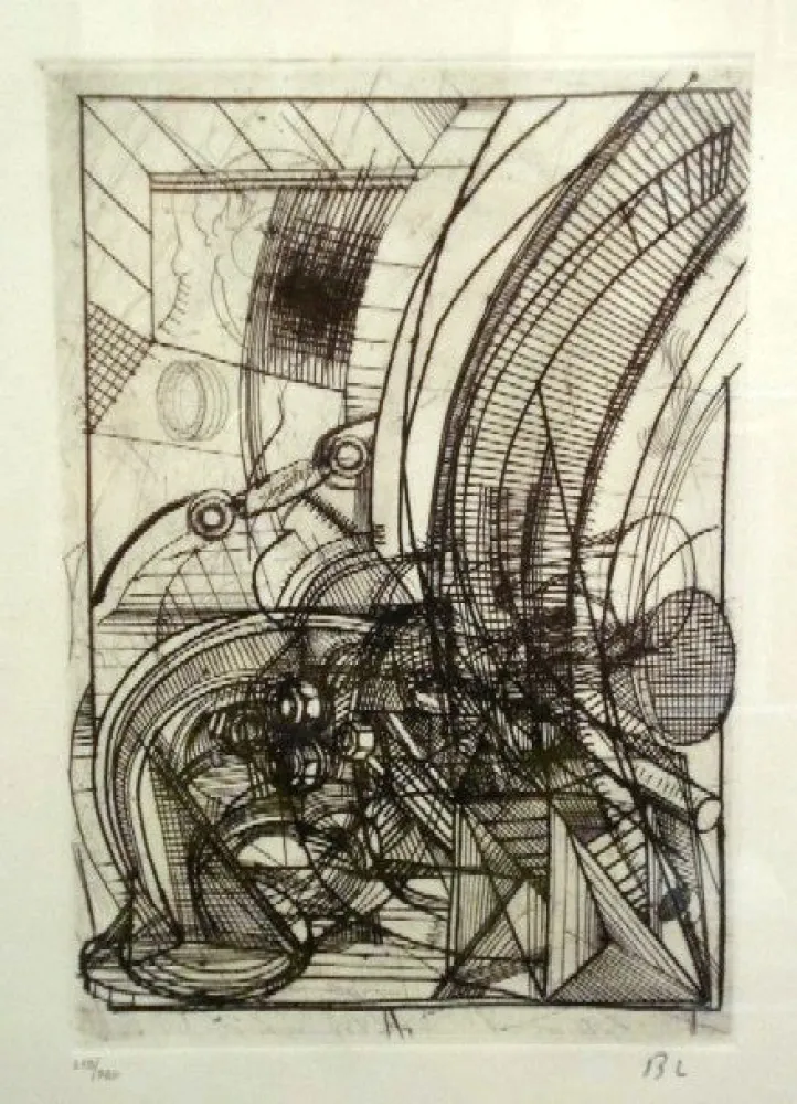 Офорт Luginbühl - Kleiner Stengel (Plan für Stengel)