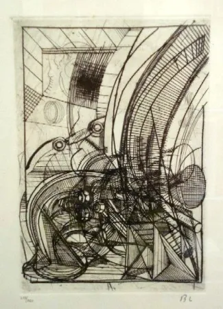 Офорт Luginbühl - Kleiner Stengel (Plan für Stengel)