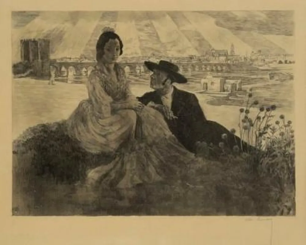 Литография Lunois - Les 